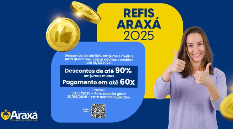 Araxá institui Programa de Regularização Fiscal para contribuintes em débito