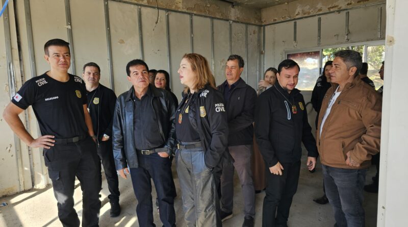 Obras da nova sede da Delegacia Regional de Polícia Civil de Araxá