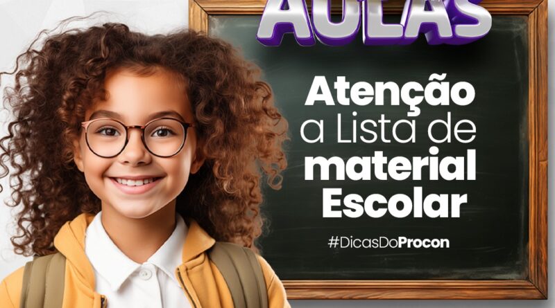 Procon Araxá orienta pais a ficarem atentos às listas de material escolar