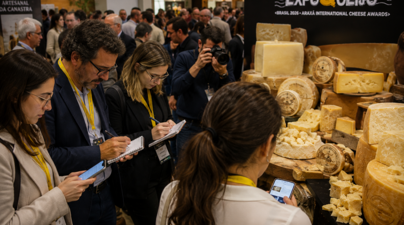 Mais de 60 jornalistas do Brasil e do exterior vão cobrir presencialmente a ExpoQueijo Brasil